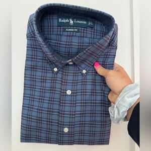Ralph Lauren Shirts Classic Fit Long Sleeve Button Down Shirt - Large